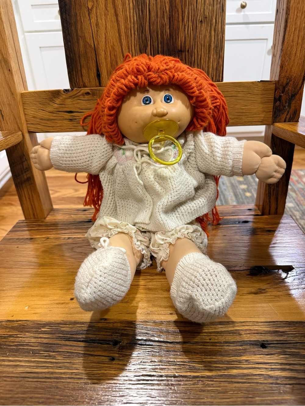 Cabbage Patch Kids Vintage 1984 16in Baby Doll Xavier Roberts Signed Pacifier